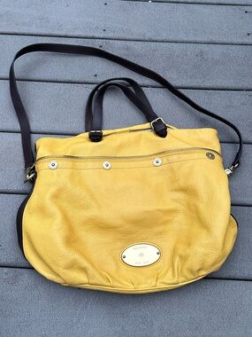 Vintage Mulberry Mitzy Messenger Yellow Shoulder Bag